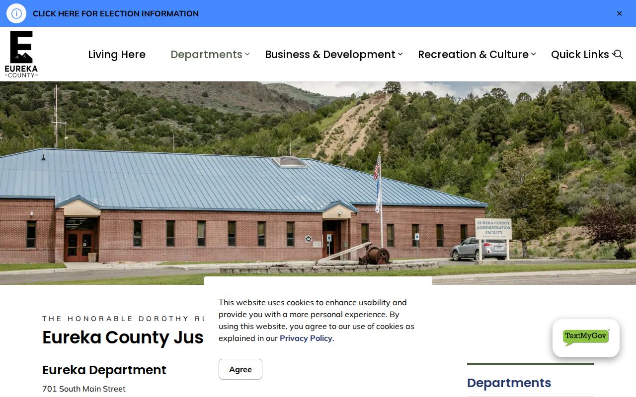 Official Eureka Justice Court page